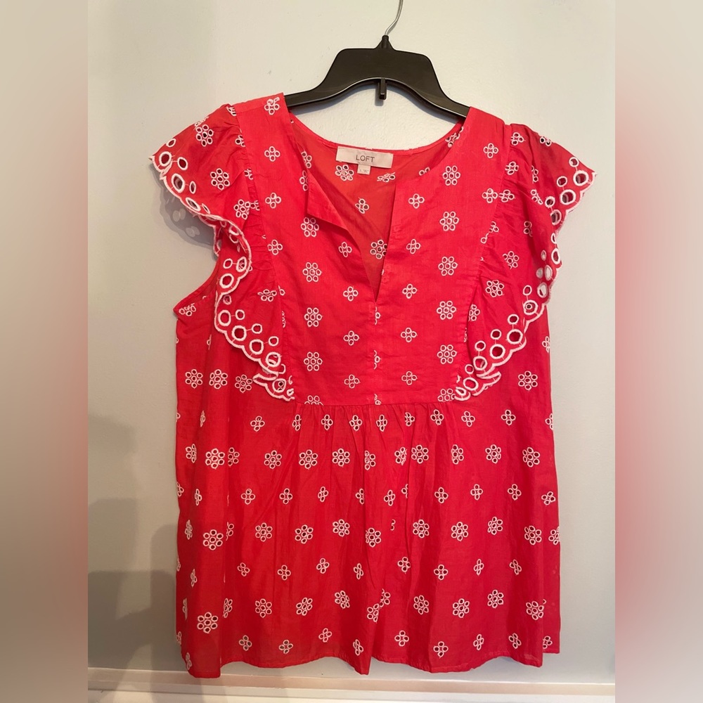 Coral shirt never been worn